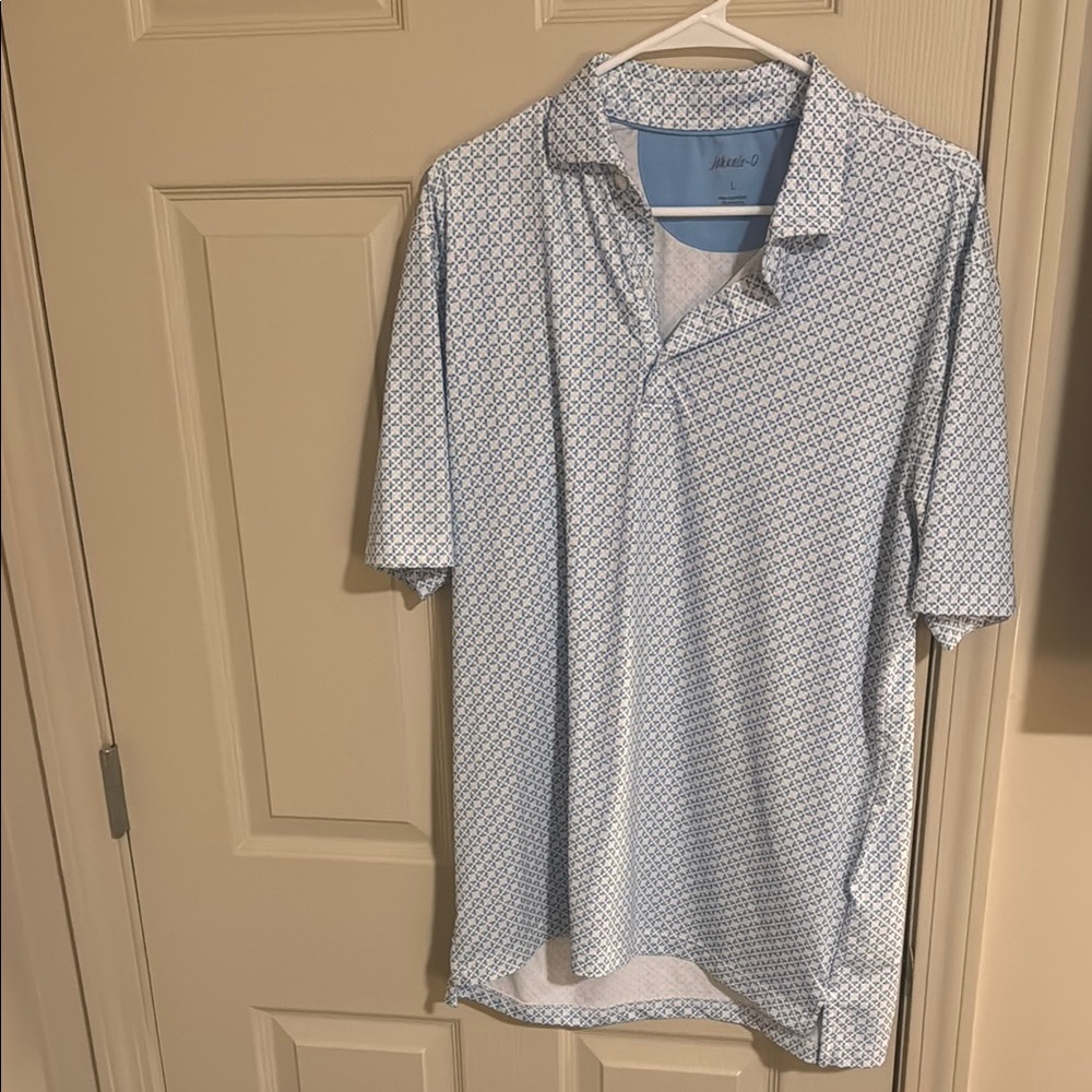 Men's Blue Patterned Shirt